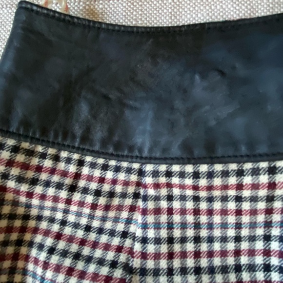 London Fog Vintage Plaid Wool Winter Casual Office Skirt- Sz-14 - Picture 14 of 16